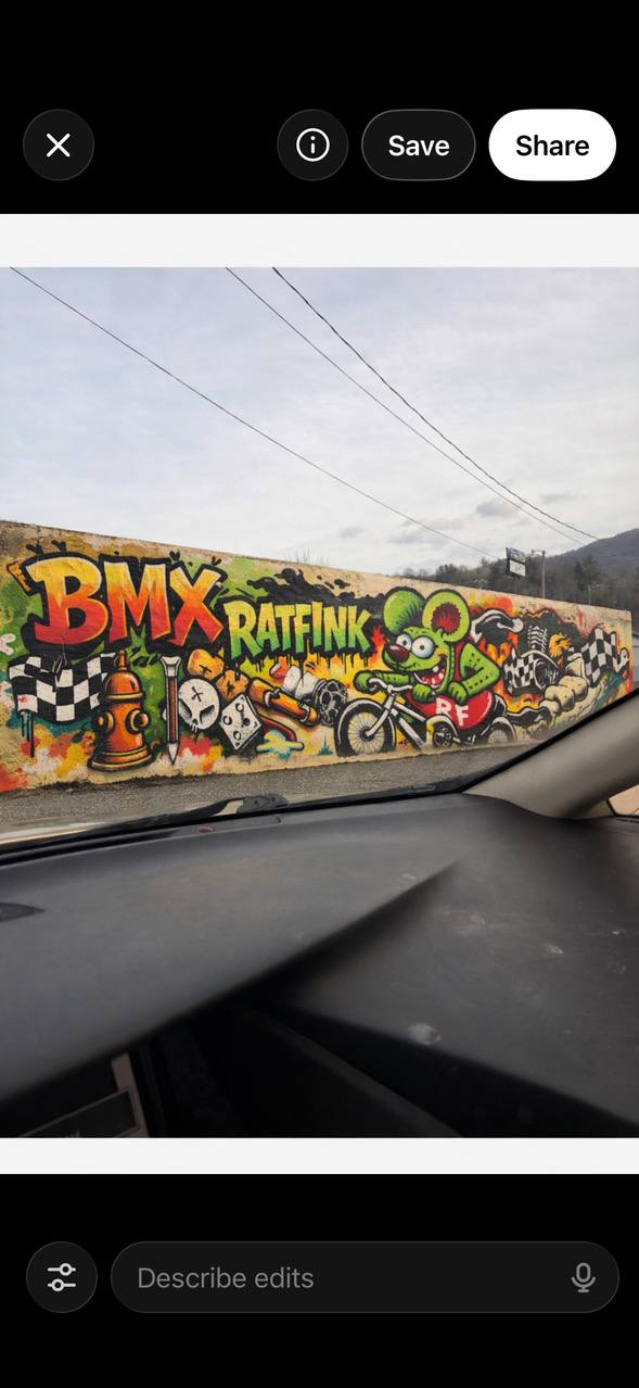 BMX Ratfink mural